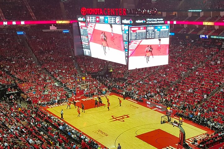 Houston Rockets Basketball Game Ticket at Toyota Center - Photo 1 of 6